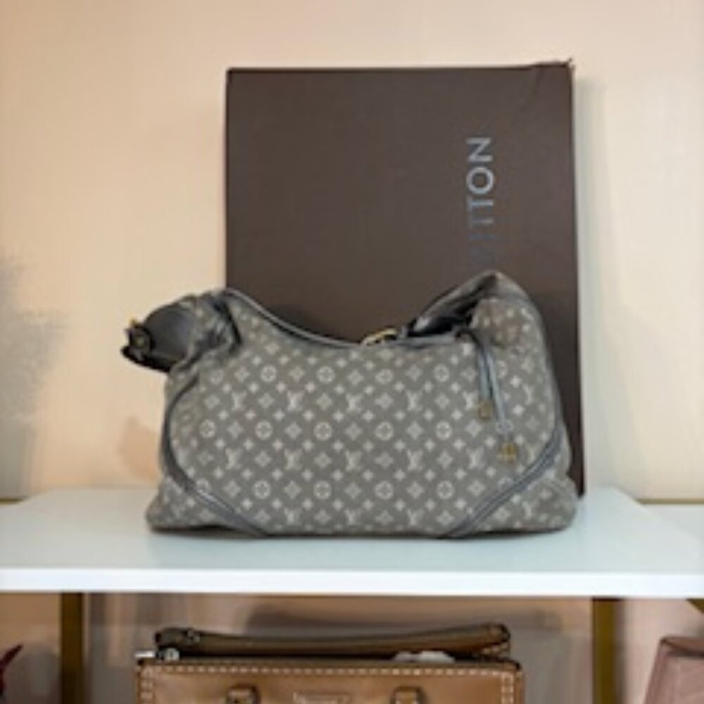 LV Lin Manon grey and silver hangbag